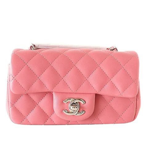 chanel dark pink rectangular mini|Chanel mini square price.